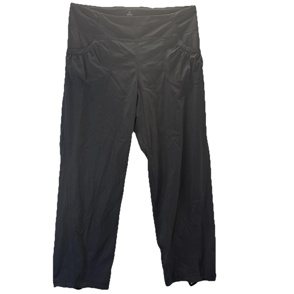 Prana Pants Women's Size XL Black Crop Pull On Gym Walk Outdoors Lightweight